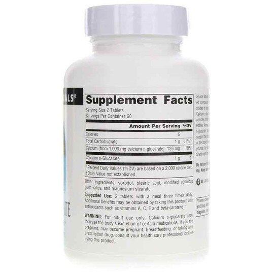 Calcium D-Glucarate 500 Mg, SNN